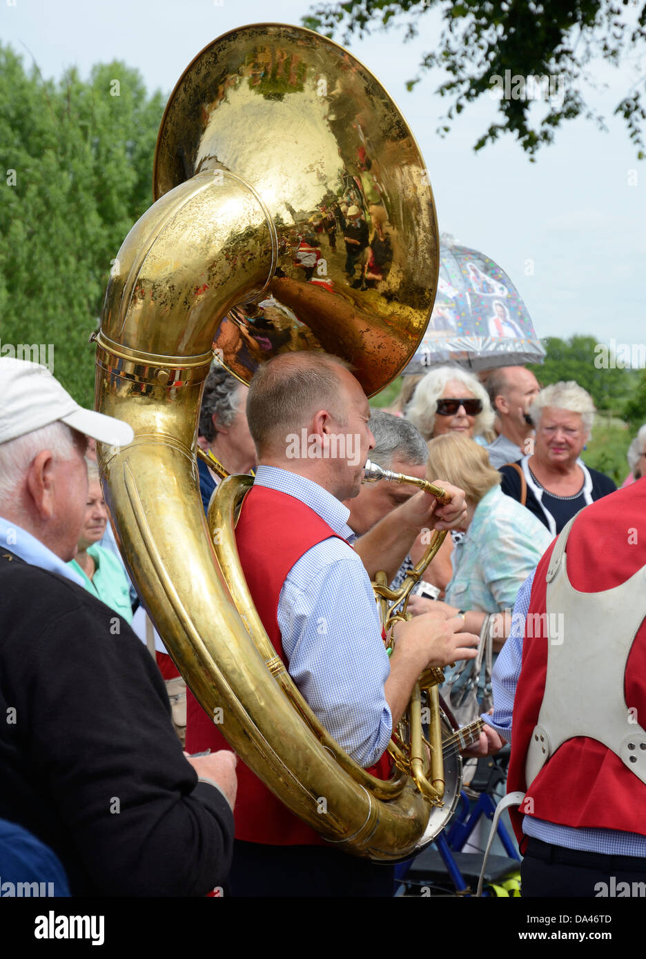 JAZZ FESTIVAL, UPTON UPON SEVERN, WORCESTERSHIRE, ENGLAND. UK Stock
