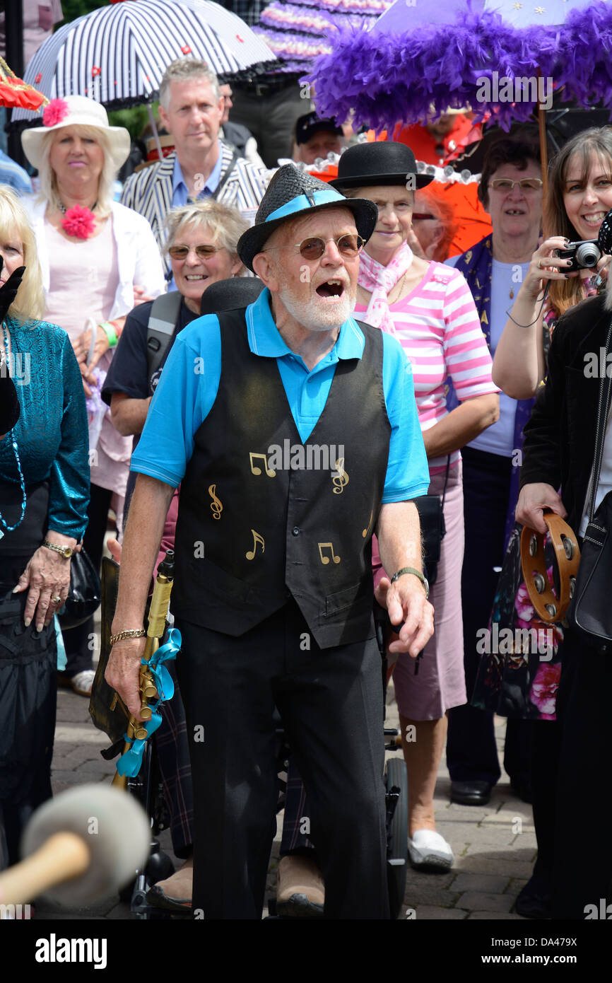 JAZZ FESTIVAL, UPTON UPON SEVERN, WORCESTERSHIRE, ENGLAND. UK Stock