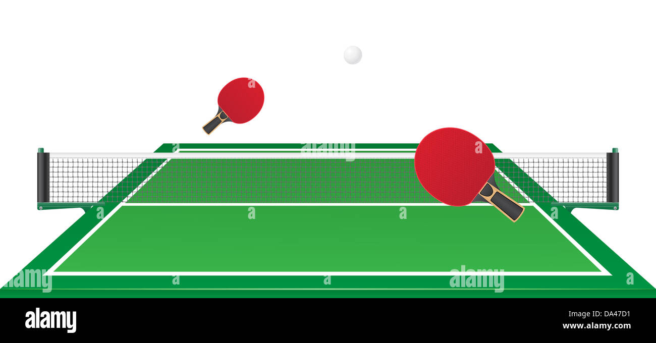table tennis ping pong illustration isolated on white background Stock ...