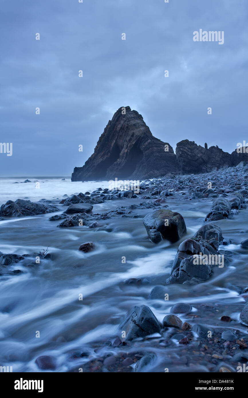 North devon coast rock formation hi-res stock photography and images ...