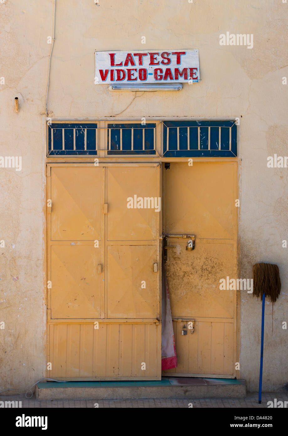 Video Games Center, Keren, Eritrea Stock Photo - Alamy