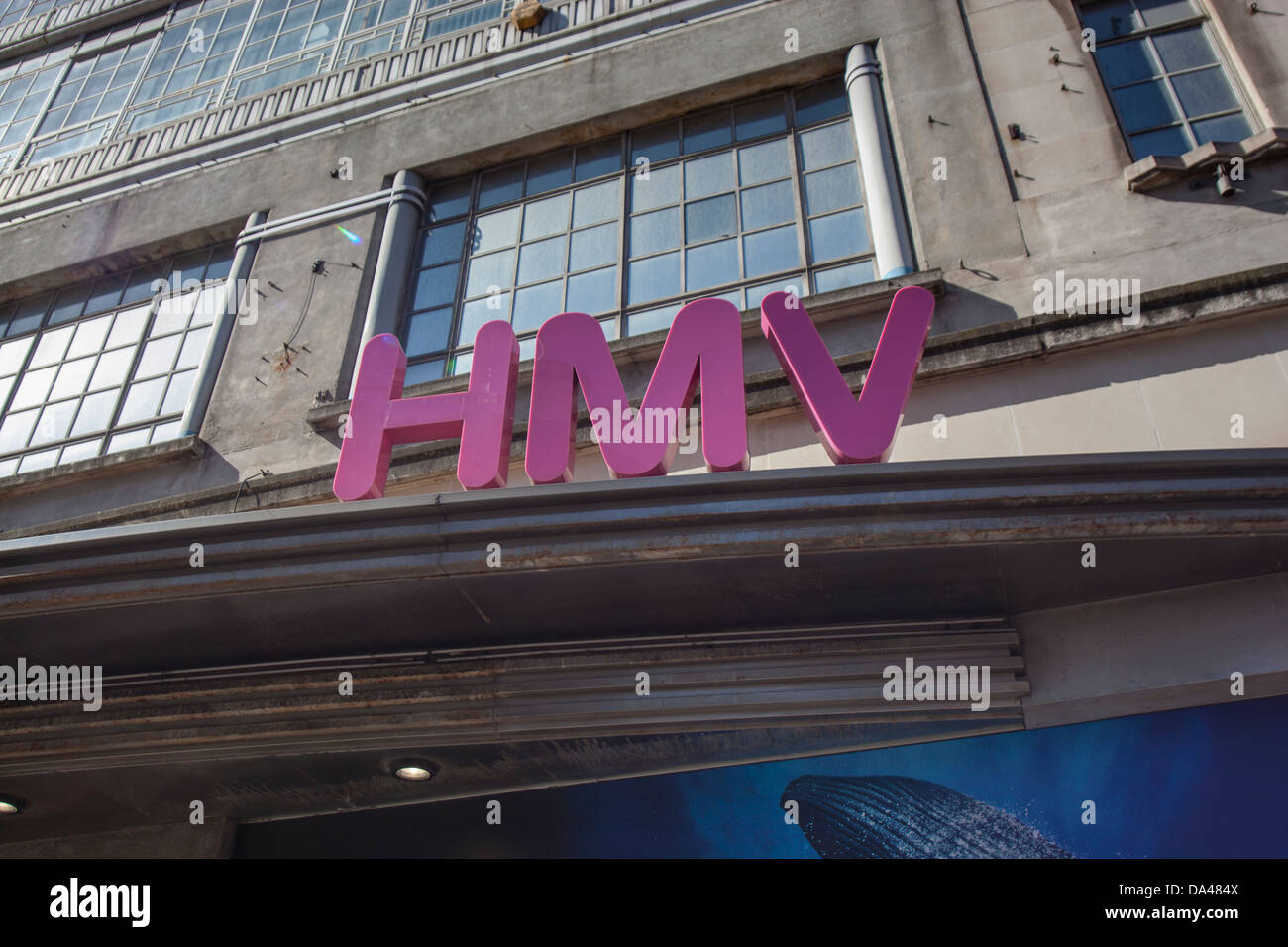 HMV Logo, Oxford Street Stock Photo Alamy