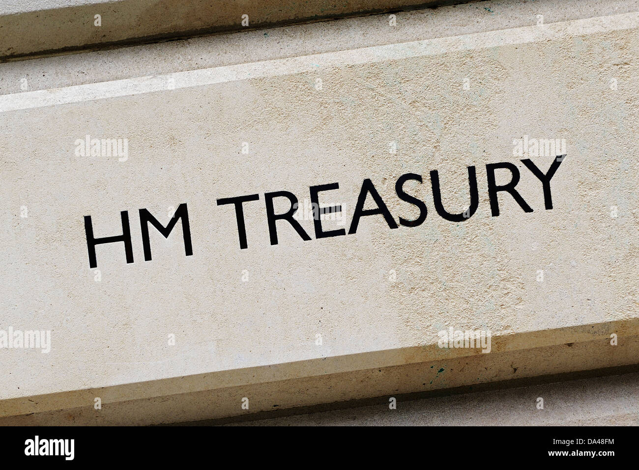 HM Treasury, Westminster, London, England, UK. Stock Photo