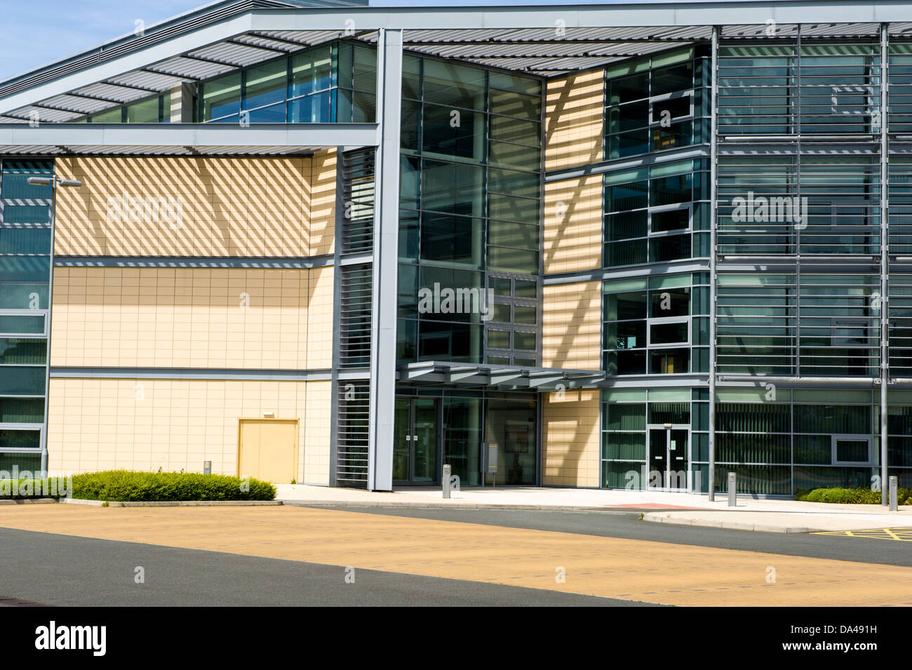 Front entrance close up Ceredigion County Council Offices Aberystwyth