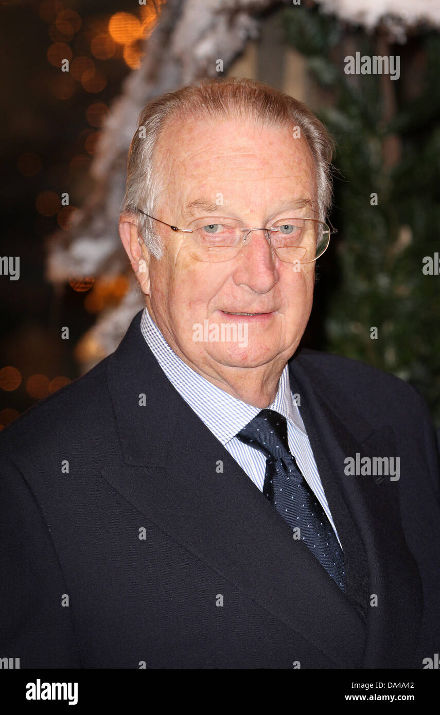 Belgian King Albert II attends the Christmas concert at the Royal Palace in Brussels, Belgium, 14 December 2011. The Philharmonia Orchestra performed on the evening. Photo: Patrick van Katwijk / NETHERLANDS OUT Stock Photo