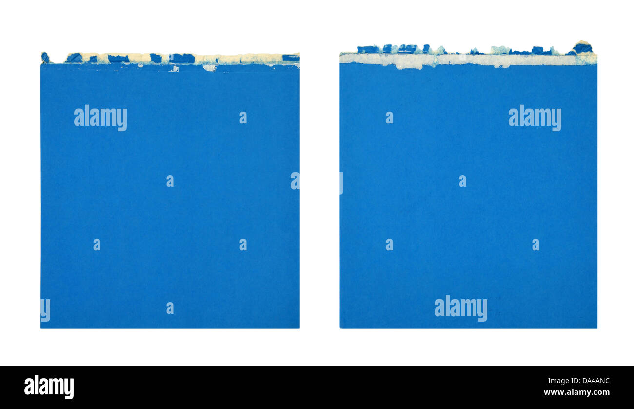 Blue sheet of paper Stock Photo