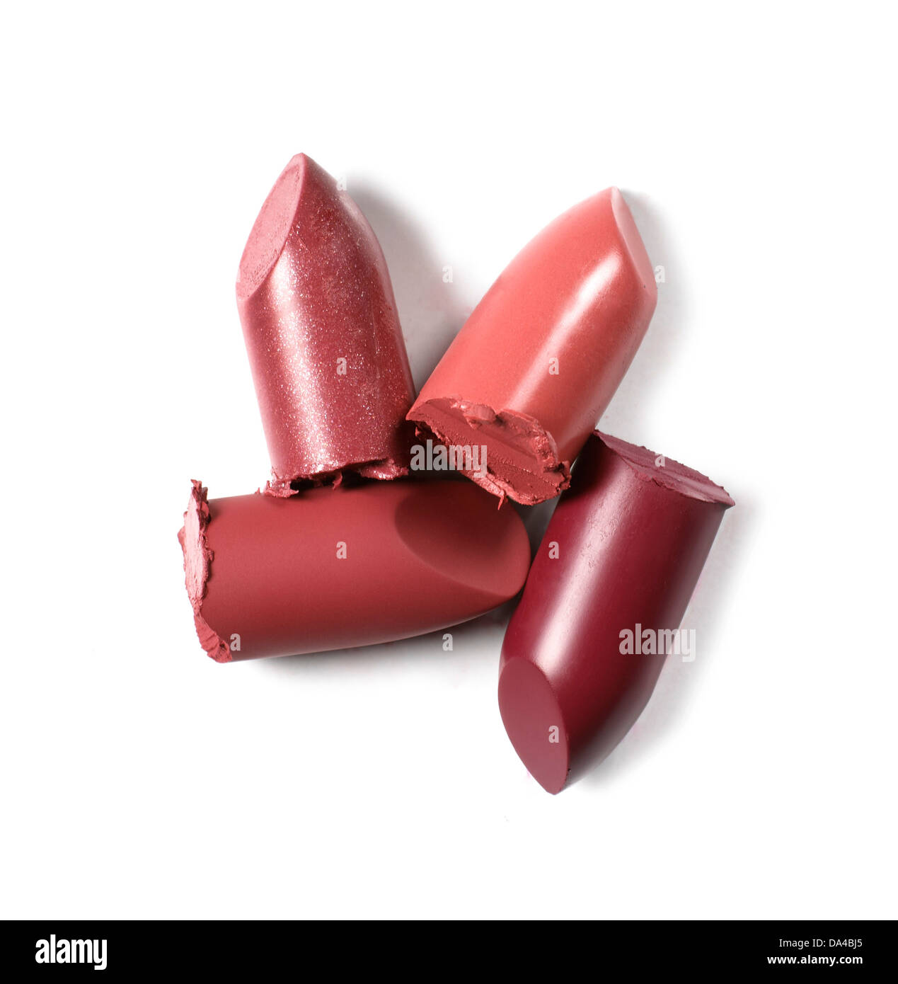 red lipstick chop cut out onto a white background Stock Photo