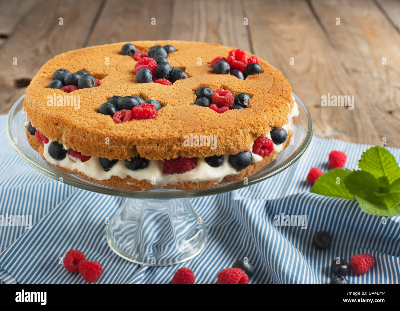 Summer shortcake. Stock Photo