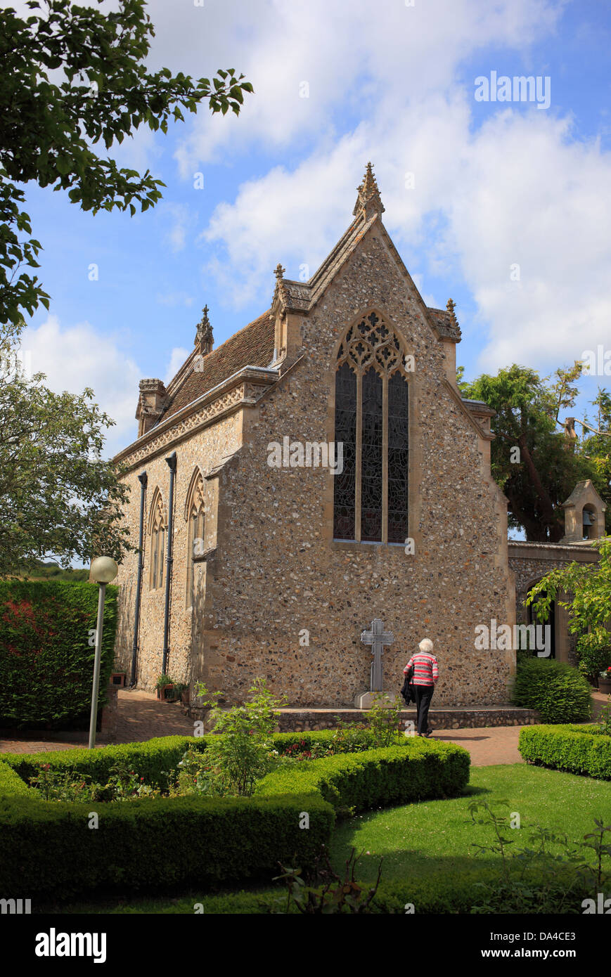 The Slipper Chapel Shrine at Houghton St. Giles near Little Walsingham in Norfolk, England Stock