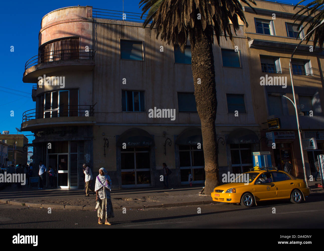 Art Deco Building On Harnet Avenue, Asmara, Eritrea Stock Photo - Alamy