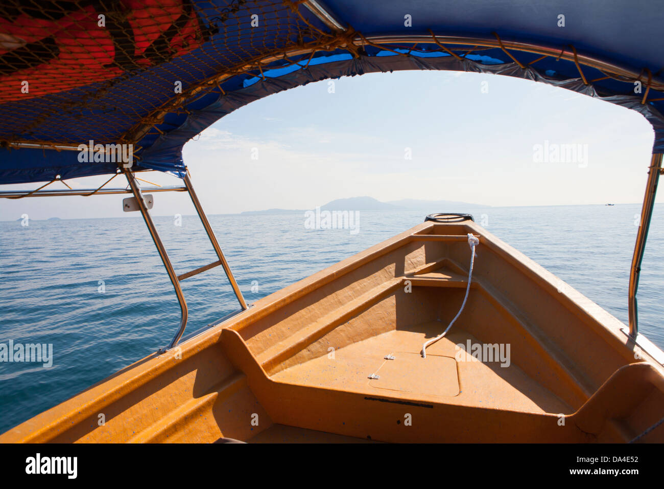 Boat journey to the Perhentian Islands, Terengganu, Malaysia Stock