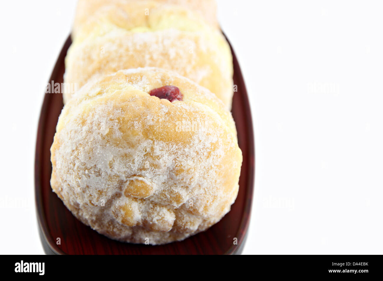 The Donuts on a plate. Stock Photo