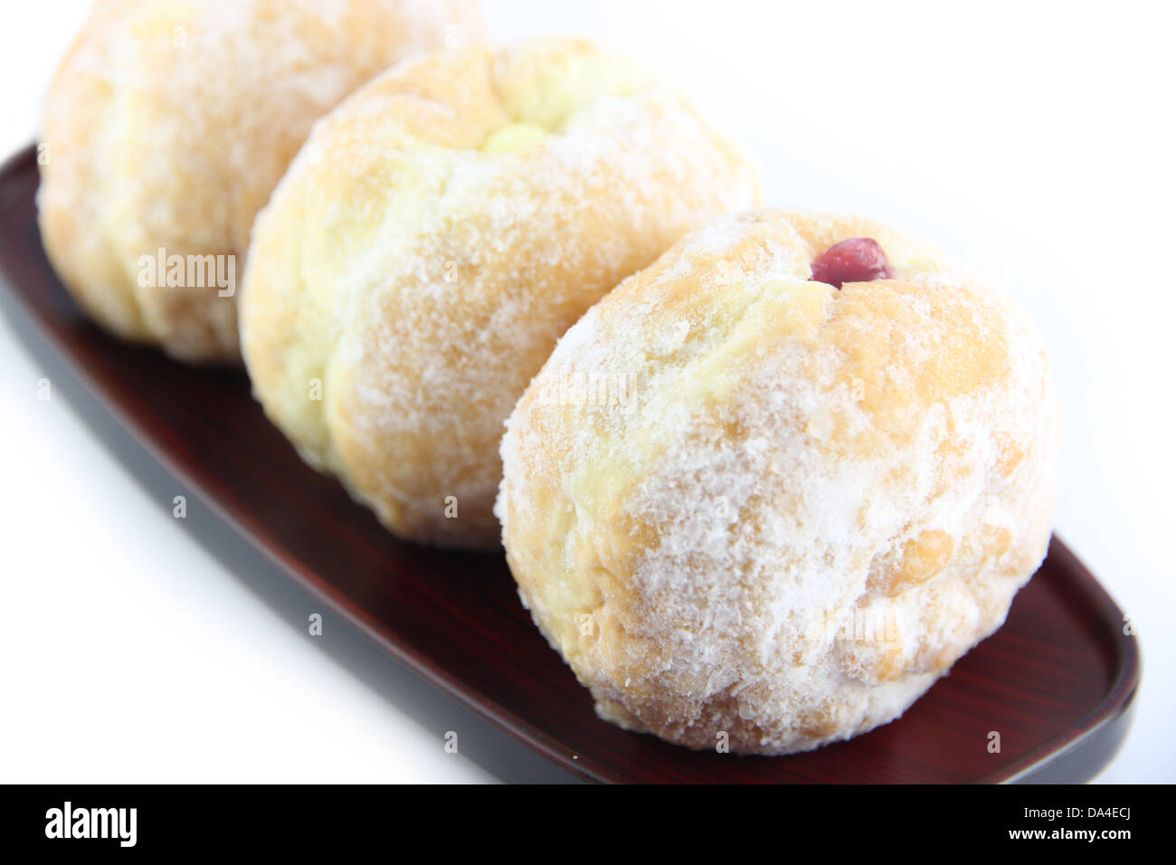 The Donuts on a plate. Stock Photo