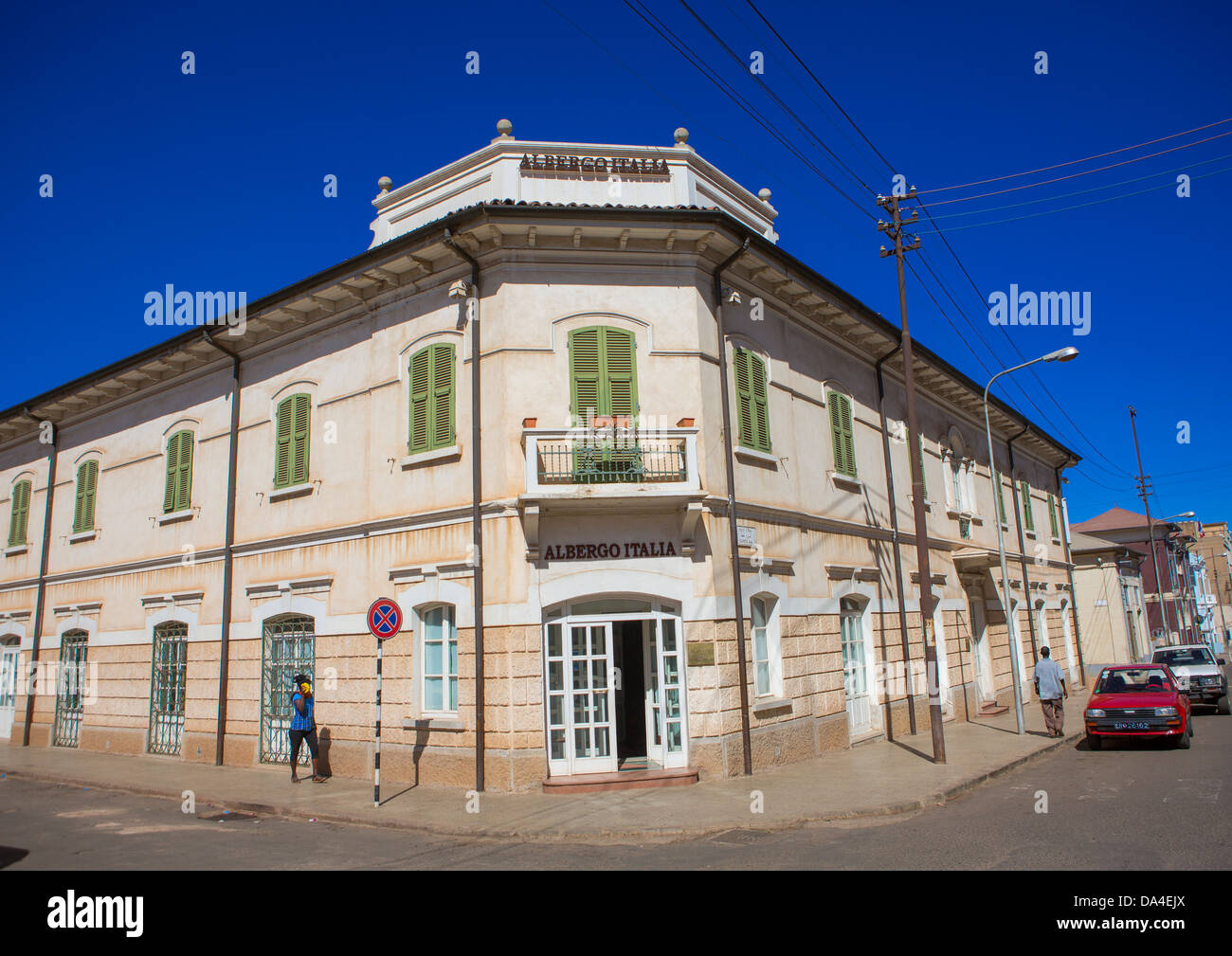 Albergo Italia, Former Keren Hotel, Asmara, Eritrea Stock Photo Alamy