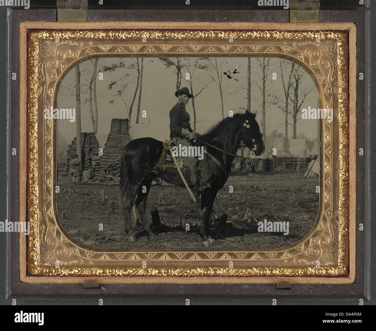 This photograph from the Library of Congress shows a Union cavalry ...