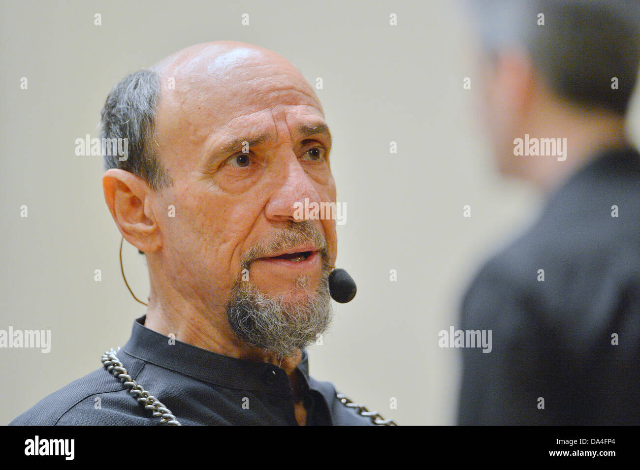 US actor Fahrid Murray Abraham, known for his role of Salieri in Milos Forman's Amadeus, is seen at rehearsal of A Grateful Tail Symphony by Steven Mercurio during the 9th International Music Festival Prague Proms in Municipal House, Prague, Czech Republic, on Wednesday, July 3, 2013. (CTK Photo/Michal Dolezal) Stock Photo