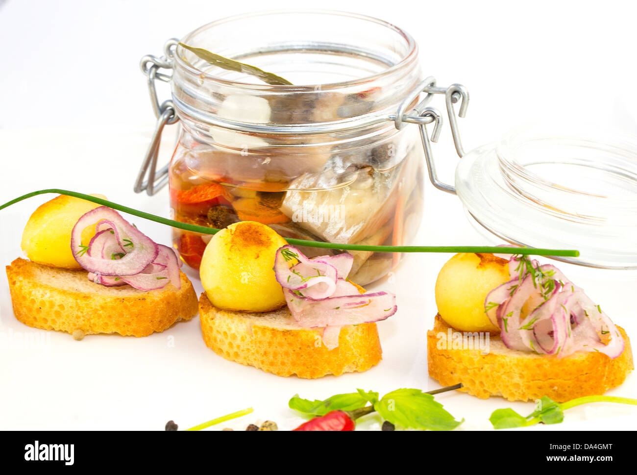 Pickled herring jar hires stock photography and images Alamy