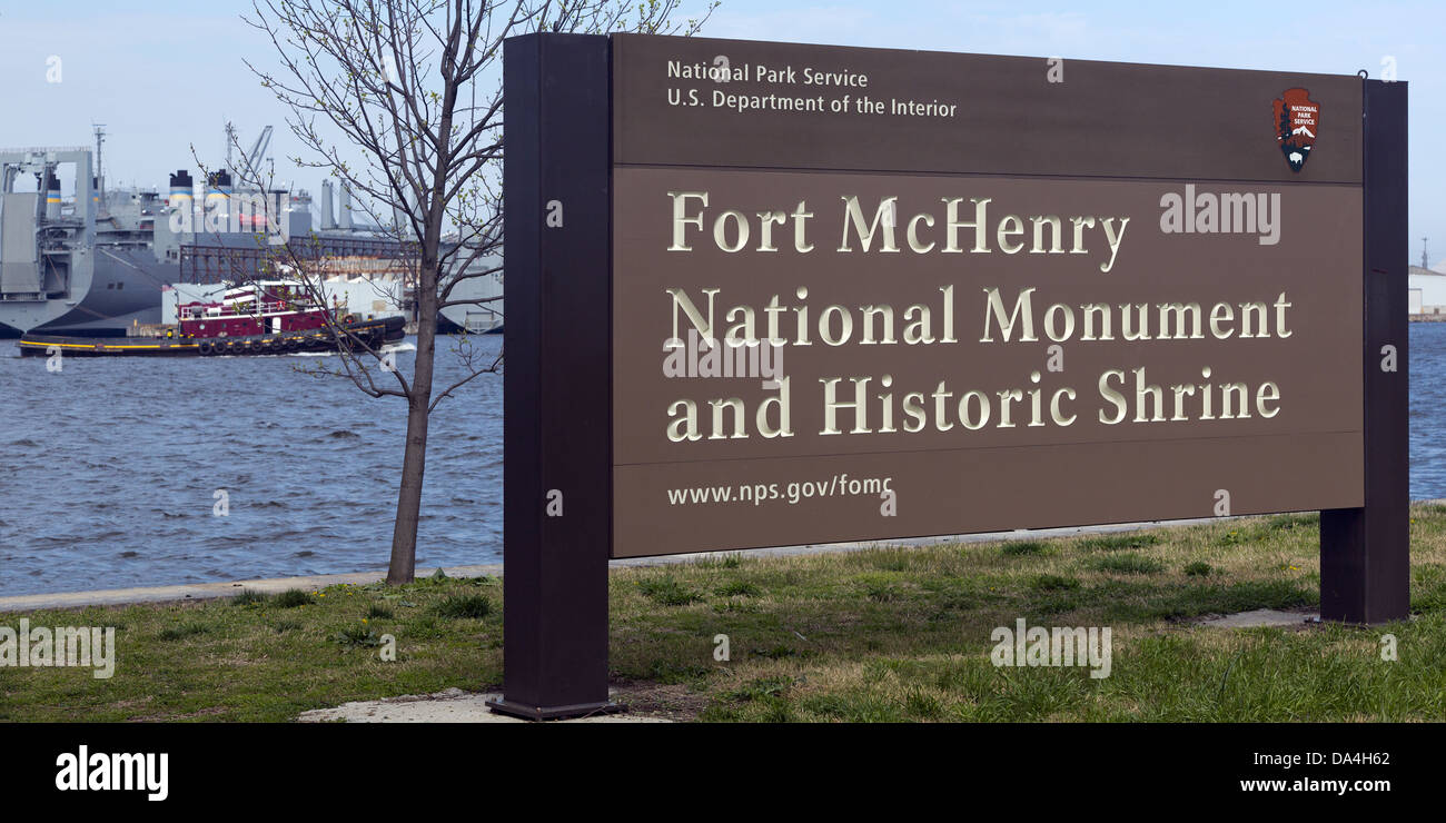 Fort McHenry, Baltimore, Maryland Stock Photo