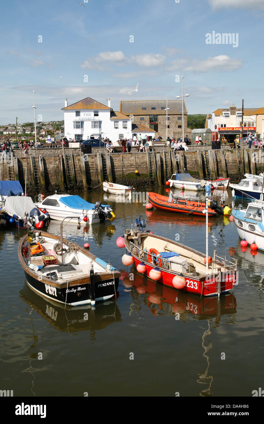 The Harbour West Bay Bridport Dorset England UK Stock Photo - Alamy