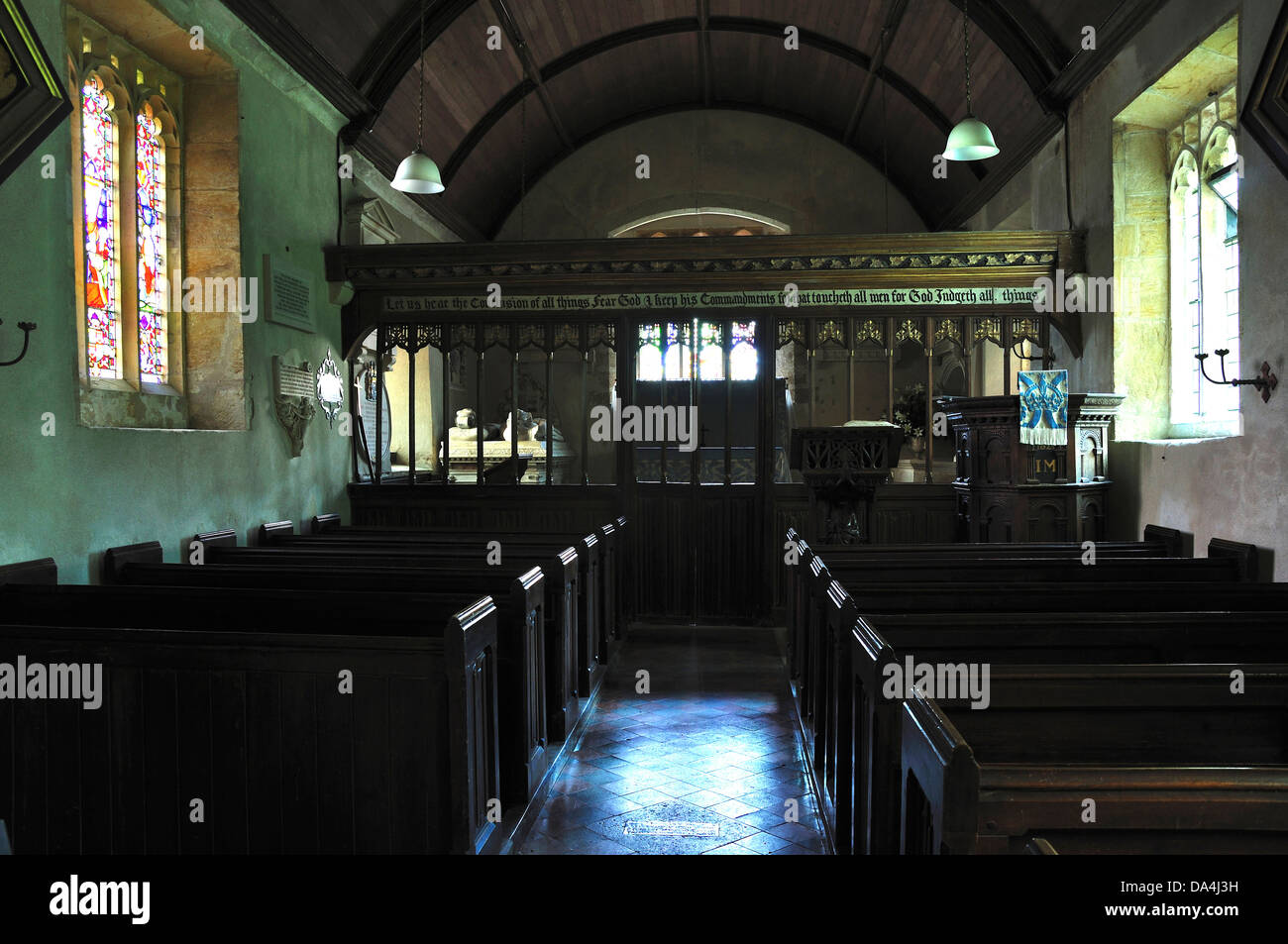 The interior of Winterborne Came church Dorset UK Stock Photo Alamy