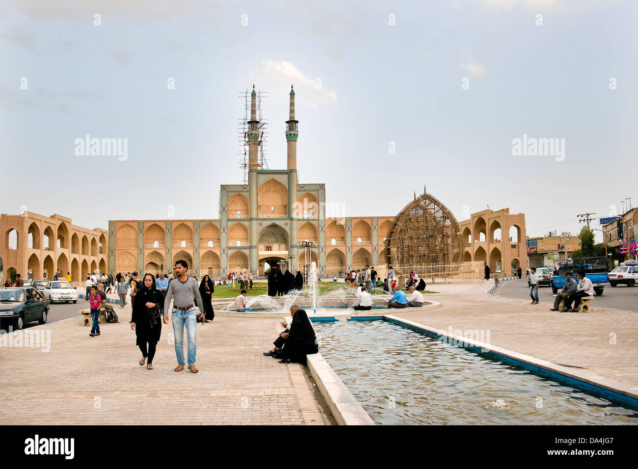 Asia, Iran, Yazd, Amir Chakhmaq square  Stock Photo