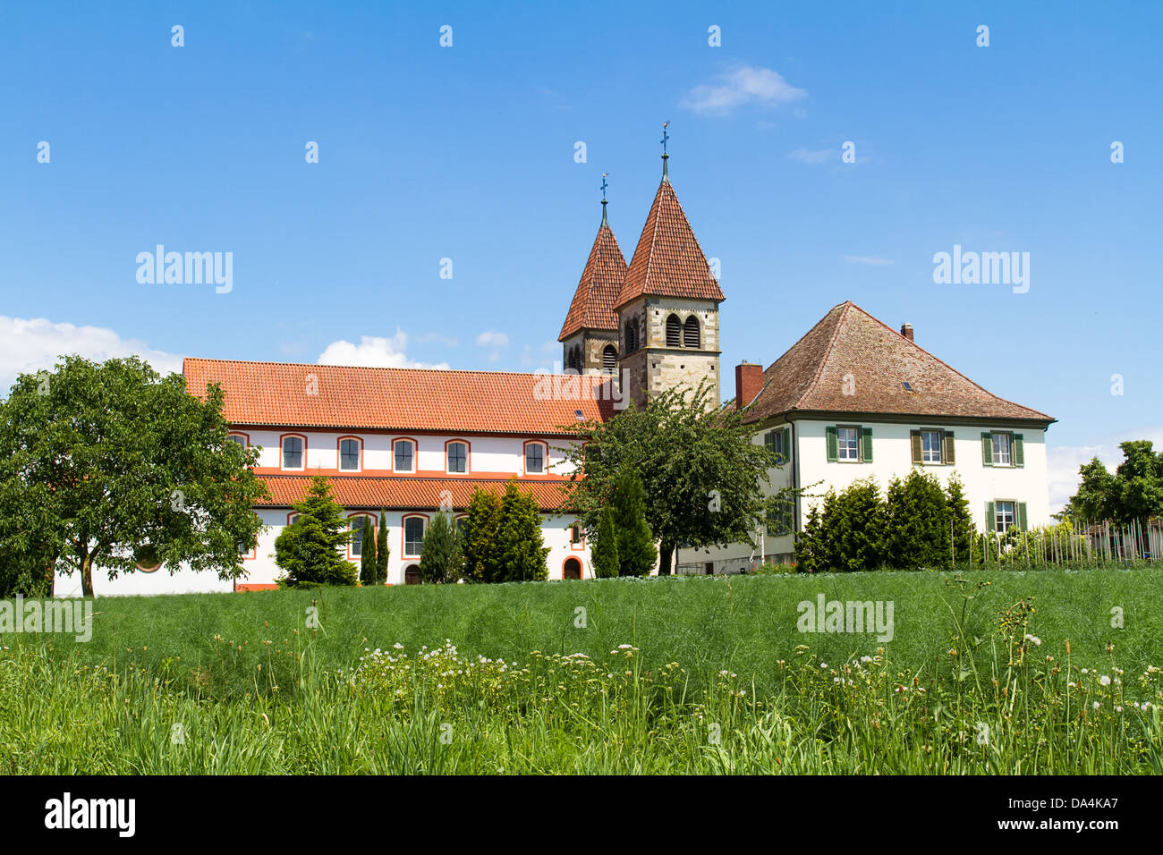 St. Peter and Paul Church on the island of Reichenau, Lake Constance, Germany Stock Photo