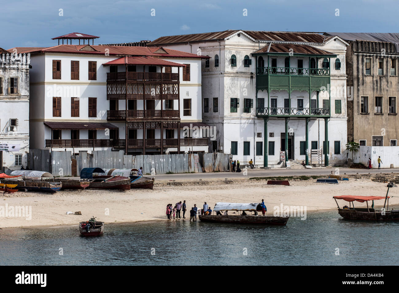 The harbor in Stone Town, Zanzibar Stock Photo