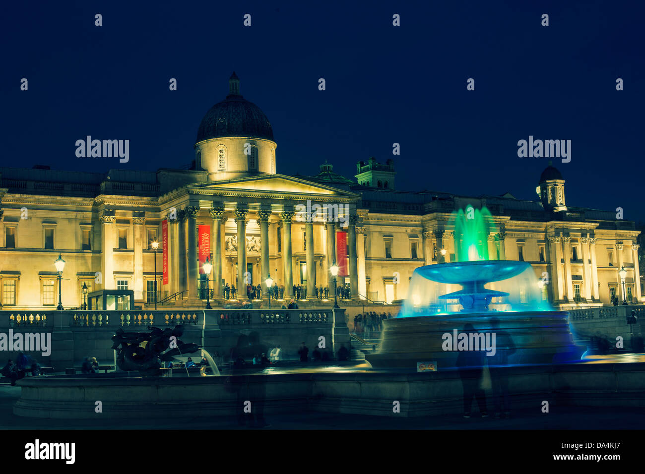 The National Gallery in Trafalgar Square, London Stock Photo