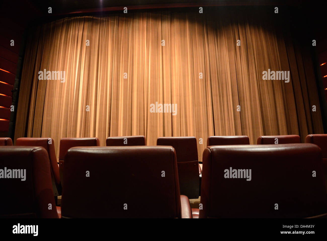 A movie theater interior Stock Photo