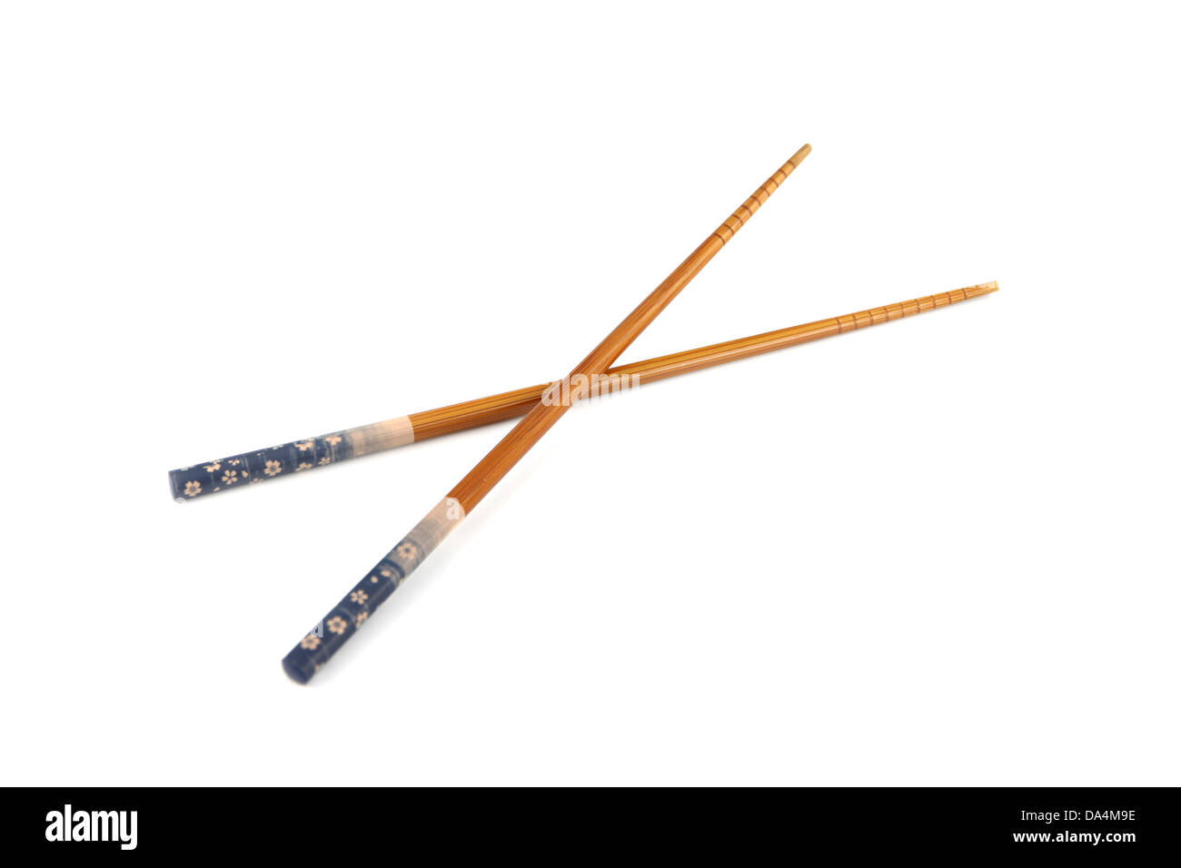 The Chopsticks of China used Cubed food. Stock Photo