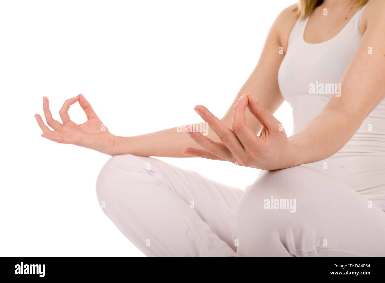 Yoga meditation woman Stock Photo - Alamy