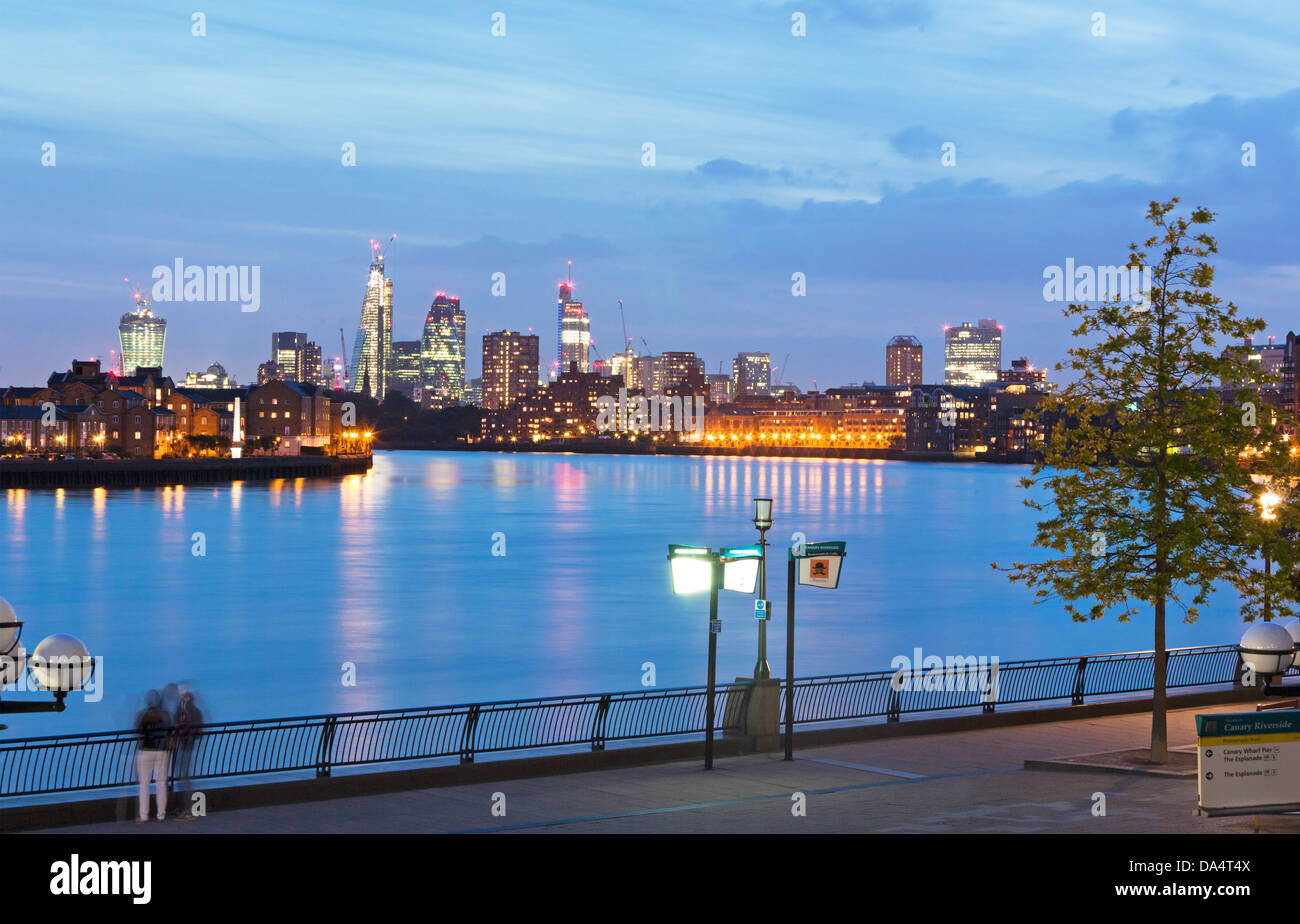 The City From Limehouse London UK Stock Photo Alamy