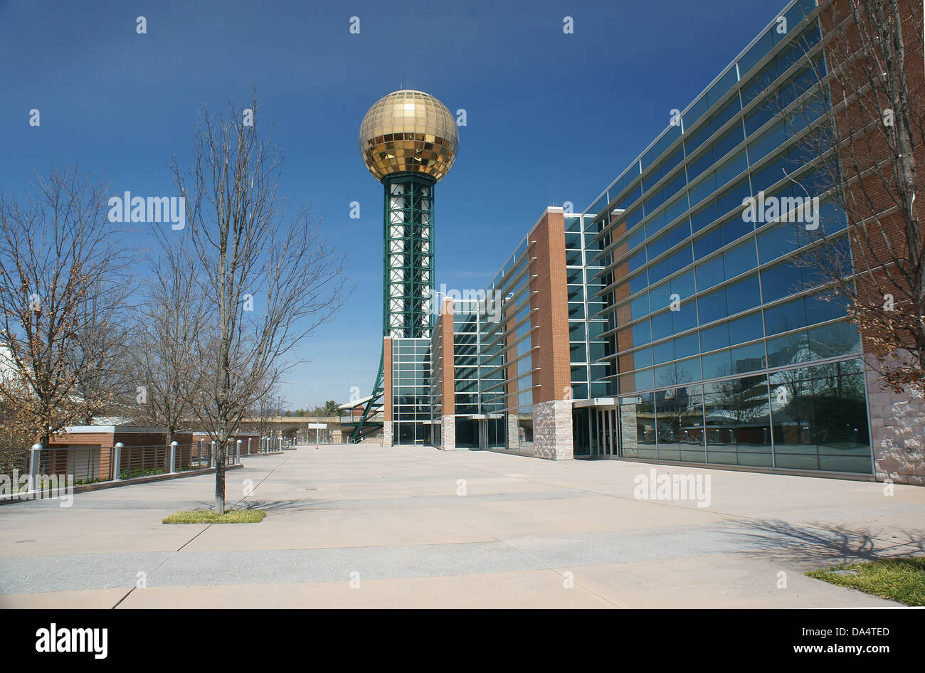 Sunsphere adjacent to the Convention Center in downtown Knoxville Tennessee Stock Photo