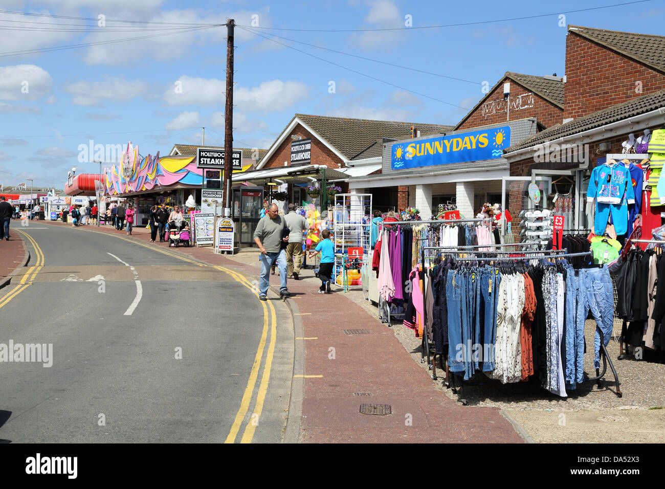the seaside town of hemsby on the Norfolk coast Stock Photo Alamy