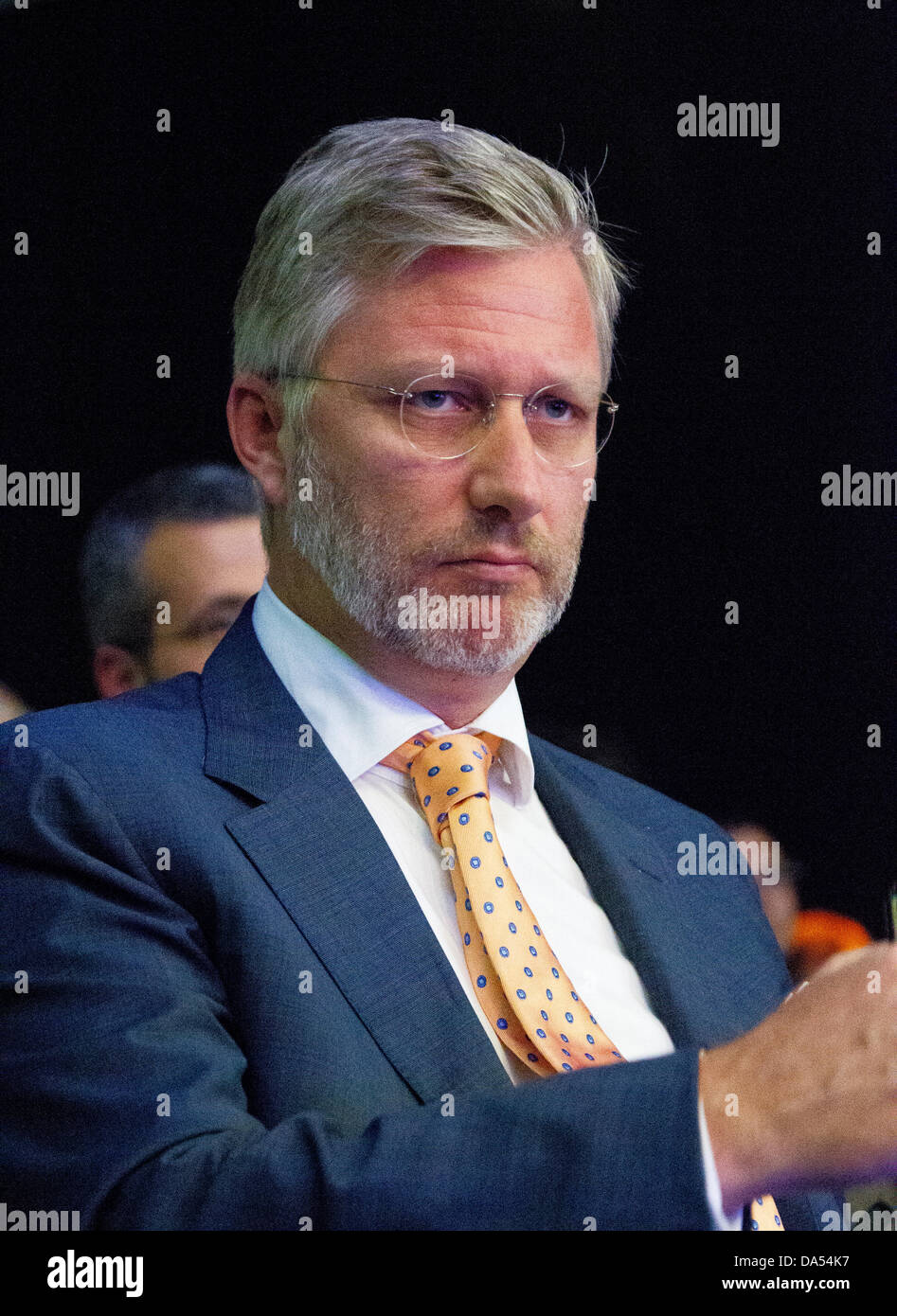 Prince Philippe of Belgium, Duke of Brabant, who will now become king on the abdication of his father, King Albert II. Stock Photo