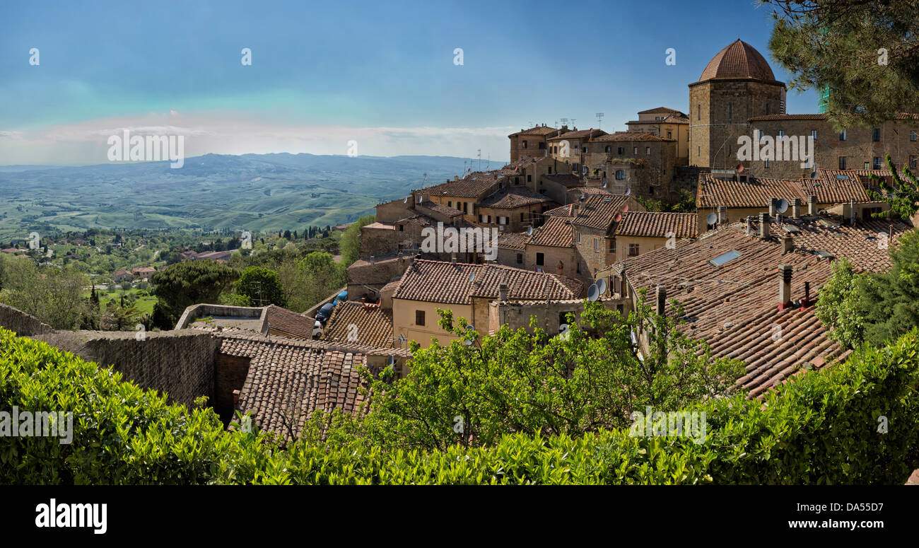 Volterra, Italy, Europe, Tuscany, Toscana, village, medieval Stock Photo