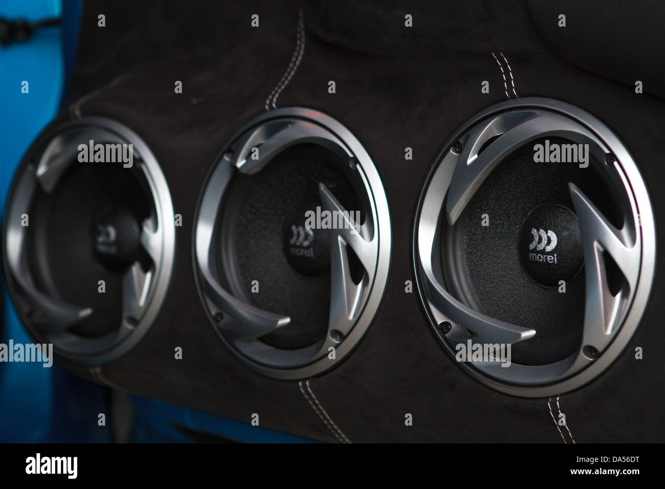 Car after tuning with large stereo system Stock Photo Alamy