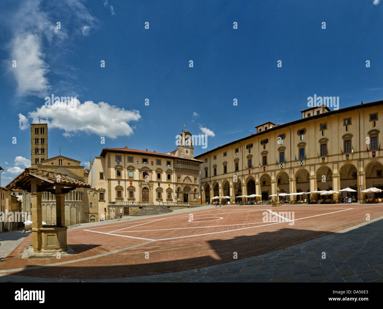 Loggia vasari arezzo tuscany italy hi res stock photography and