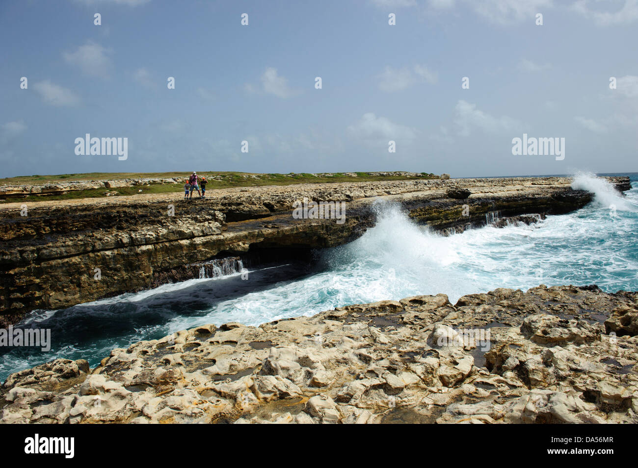 Devils Bridge Blowhole Stock Photo