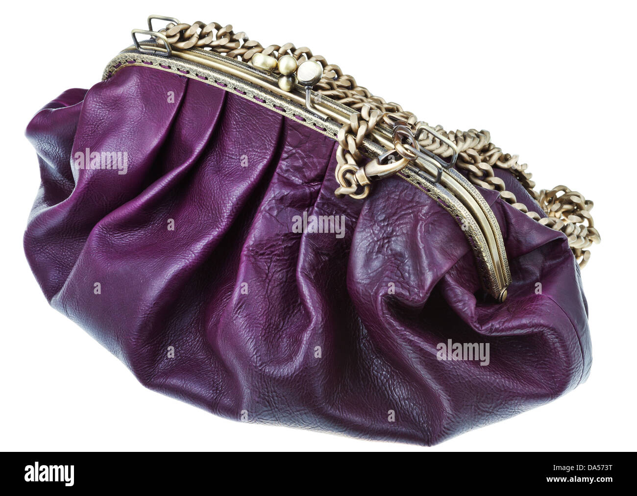 Closed dark cherry color leather hi-res stock photography and images ...