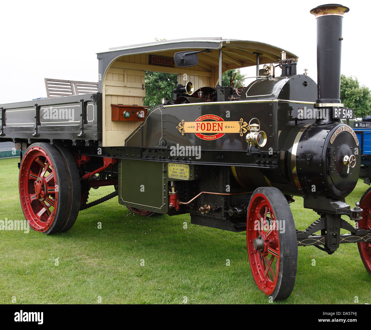 VINTAGE FODEN STEAM LORRY.  ENGLAND.  UK Stock Photo