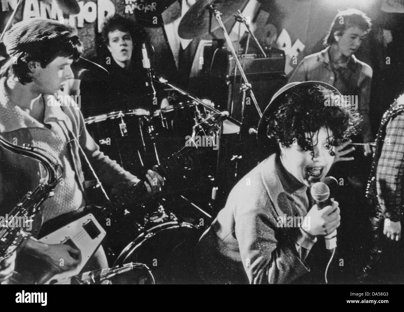 X-RAY SPEX Promotional photo of English punk group about 1978 with Poly Styrene on vocals Stock Photo