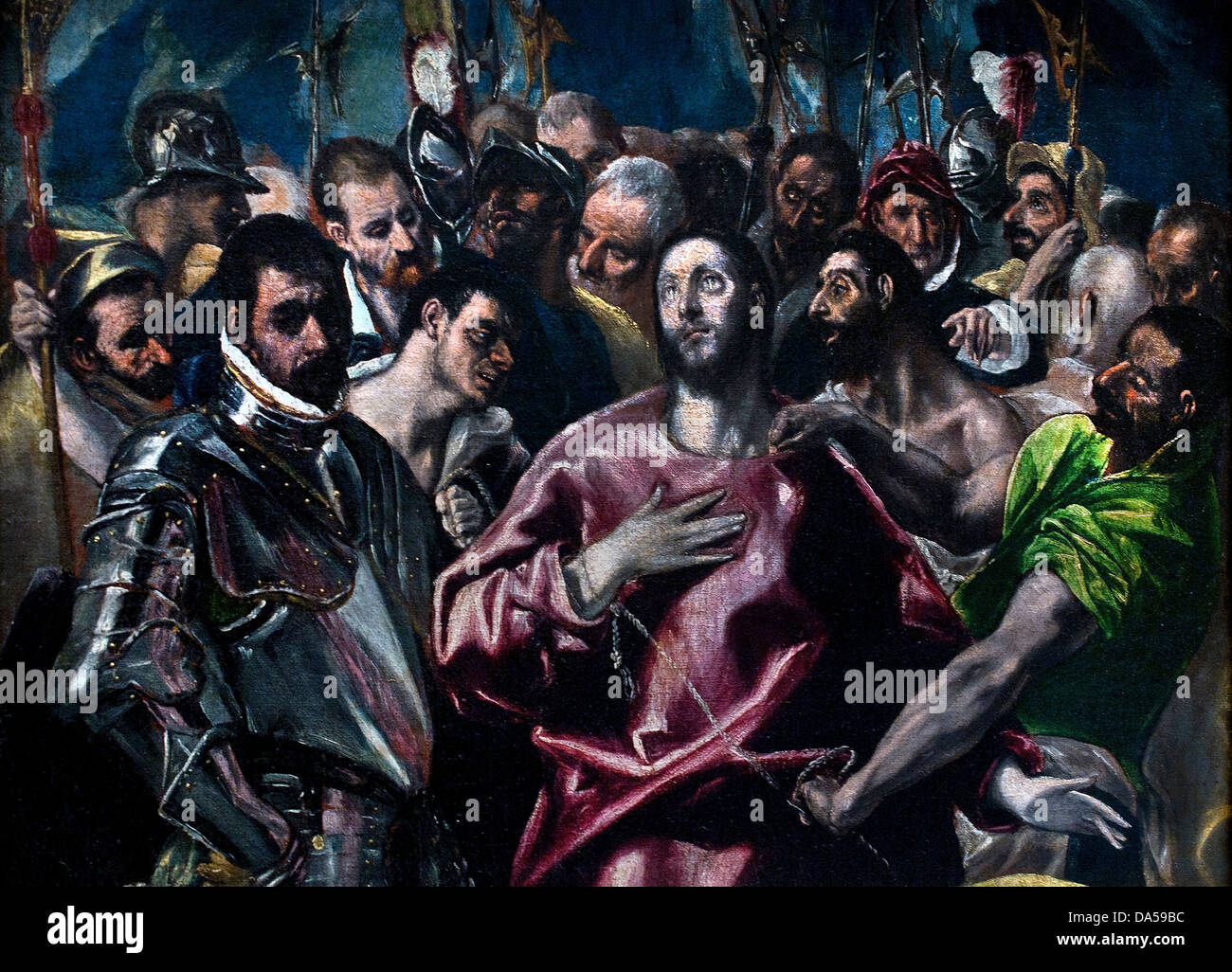 Sharing Christ's robe 1581  EL GRECO Domenikos Theotokopoulos 1541 1614 Spain  Spanish Stock Photo