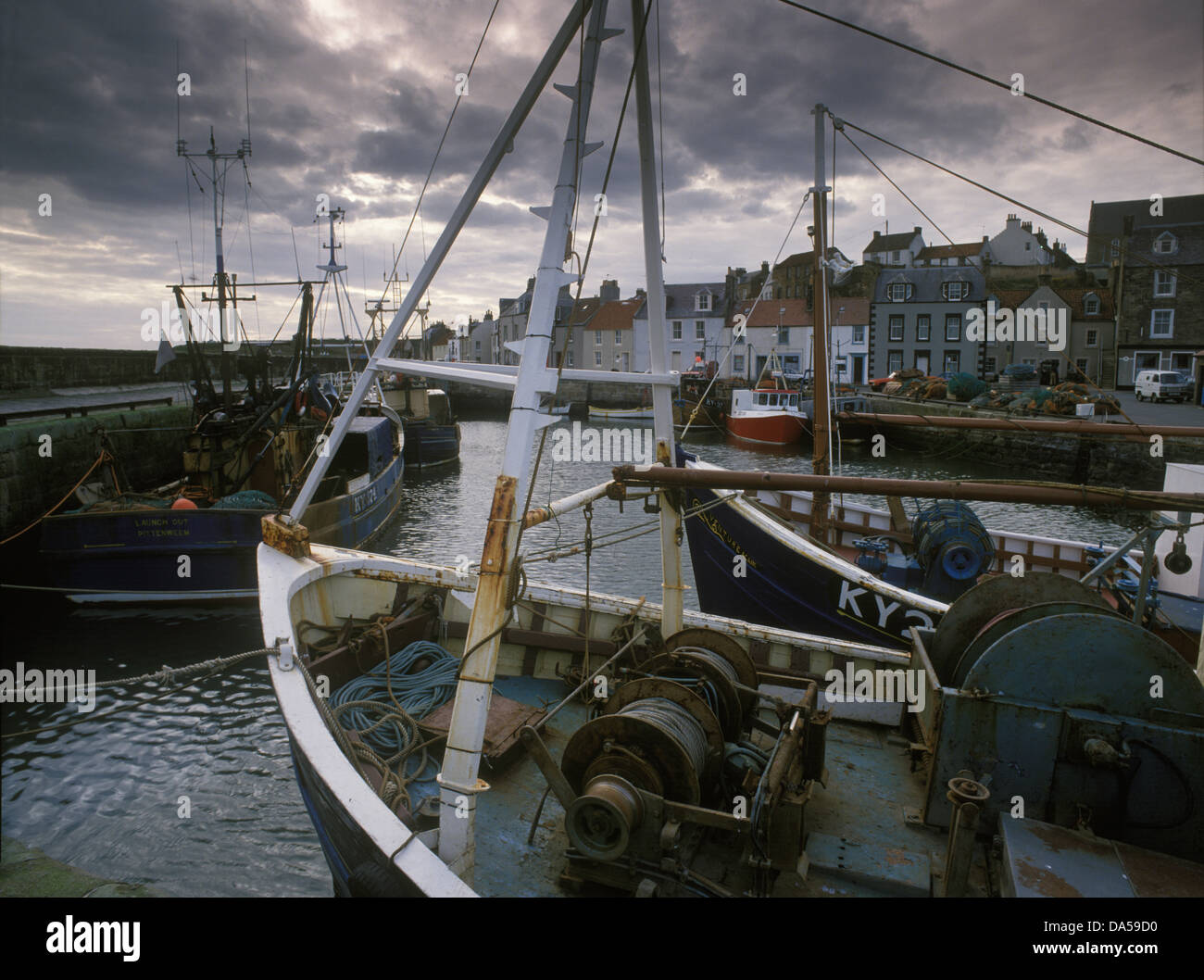 Fishing Boats Pittenweem Harbour Stock Photo - Alamy