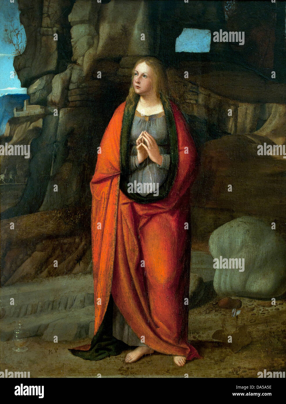 St. Madeleine penitent 1515 Marco Basaiti Italy Italian Stock Photo