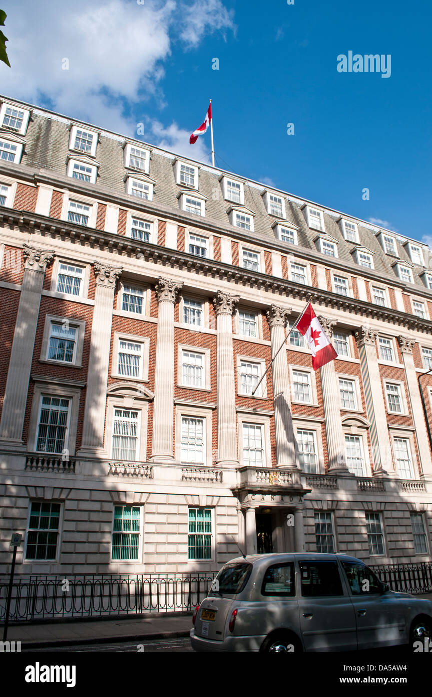 Canadian Embassy, Grosvenor Square, London, W1, UK Stock Photo
