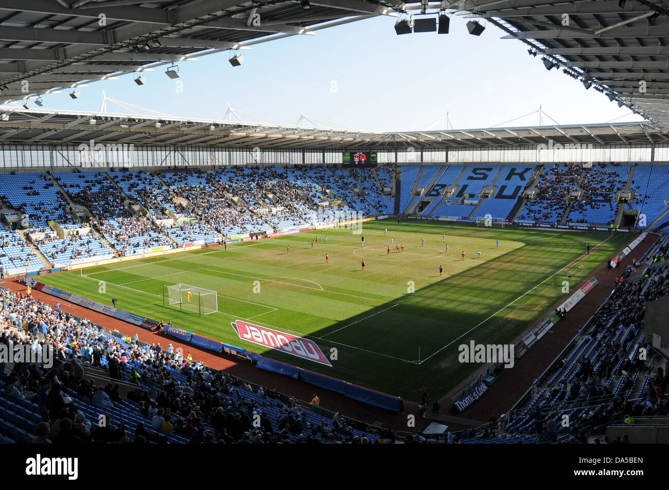 Coventry City FC against Leyton Orient, 20/04/2013. League One match, Ricoh Arena, Coventry, UK.  Last home game ever at Ricoh Stock Photo