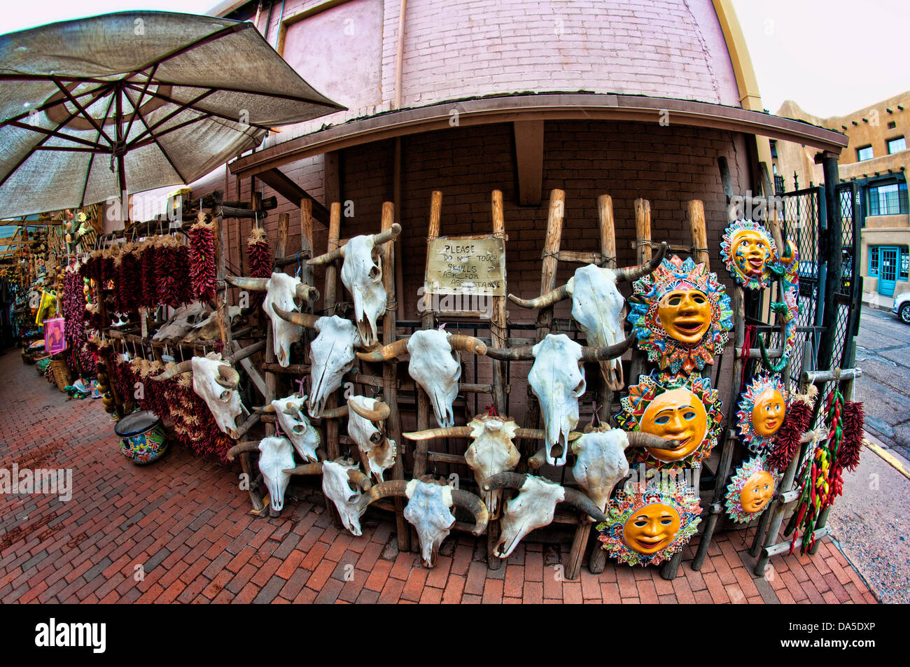 art gallery, santa fe, new mexico, usa, united states, america, skulls, masks stock photo alamy art gallery, santa fe,