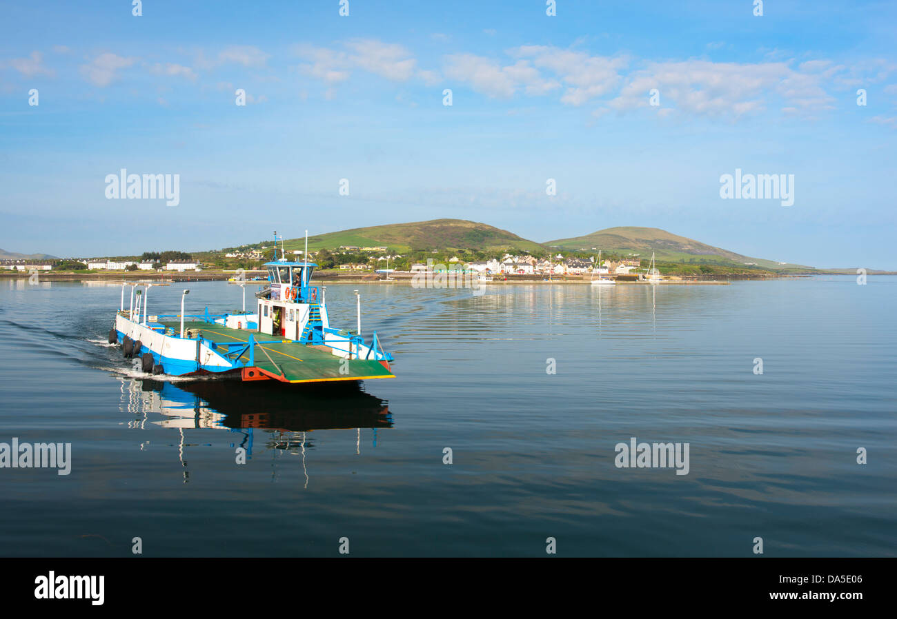 The Valentia car ferry which runs from Reenard Point to Knights Town