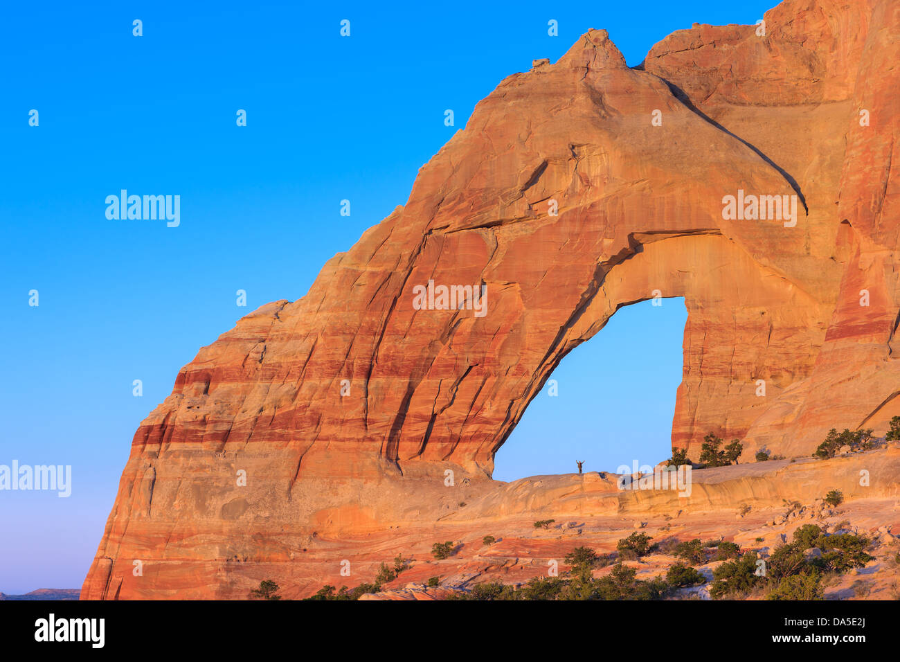 White Mesa Arch, in the north eastern part of Arizona, USA Stock Photo
